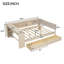 Lit plateforme en bois avec tablettes de rangement, tiroirs, station de charge et tête de lit tapissier-1523674288-1523674291
