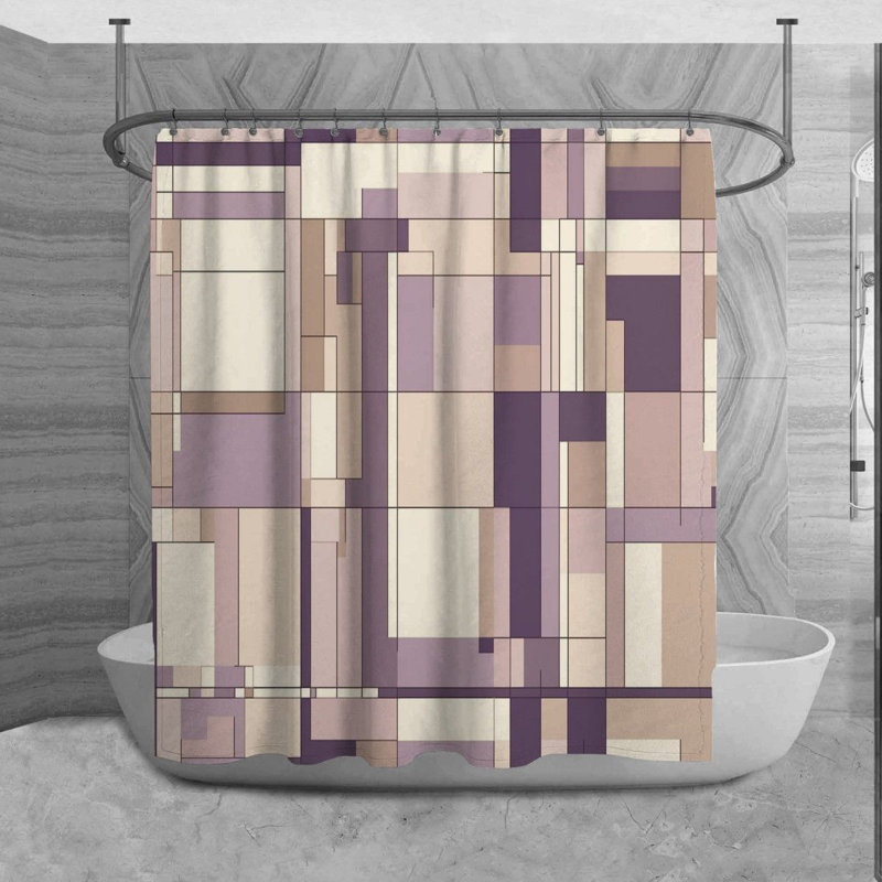 Tapis de bain Mondrian, H 93 po x l 70 po