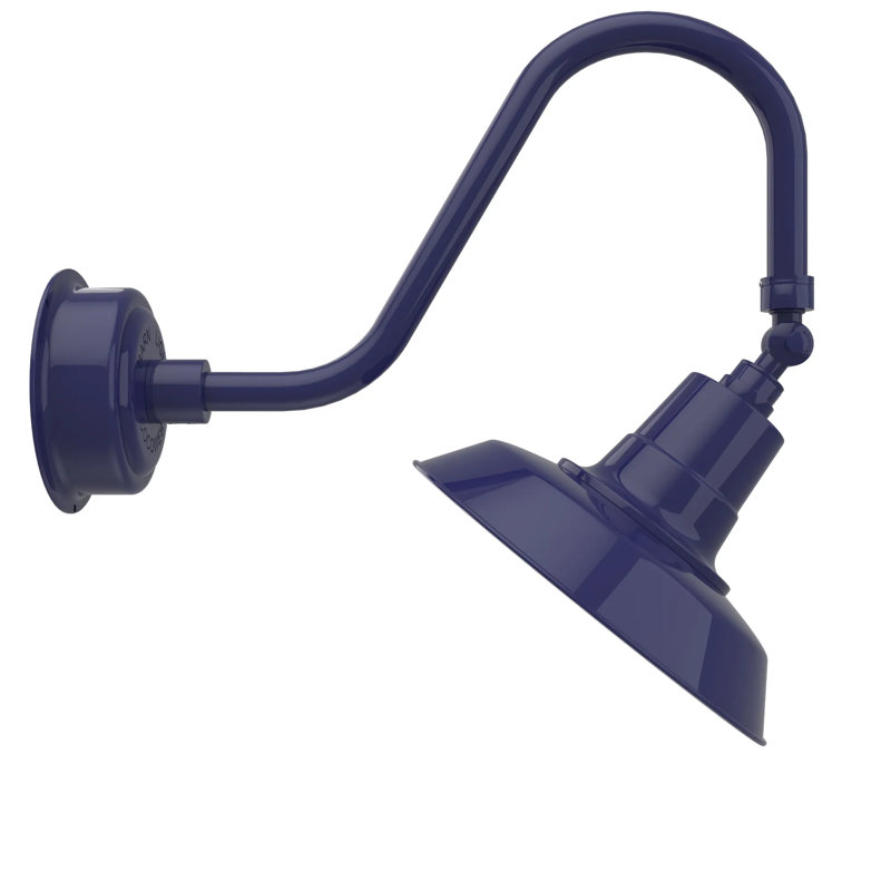 Luminaire de grange d’extérieur à del oldage, Bleu de cobalt
