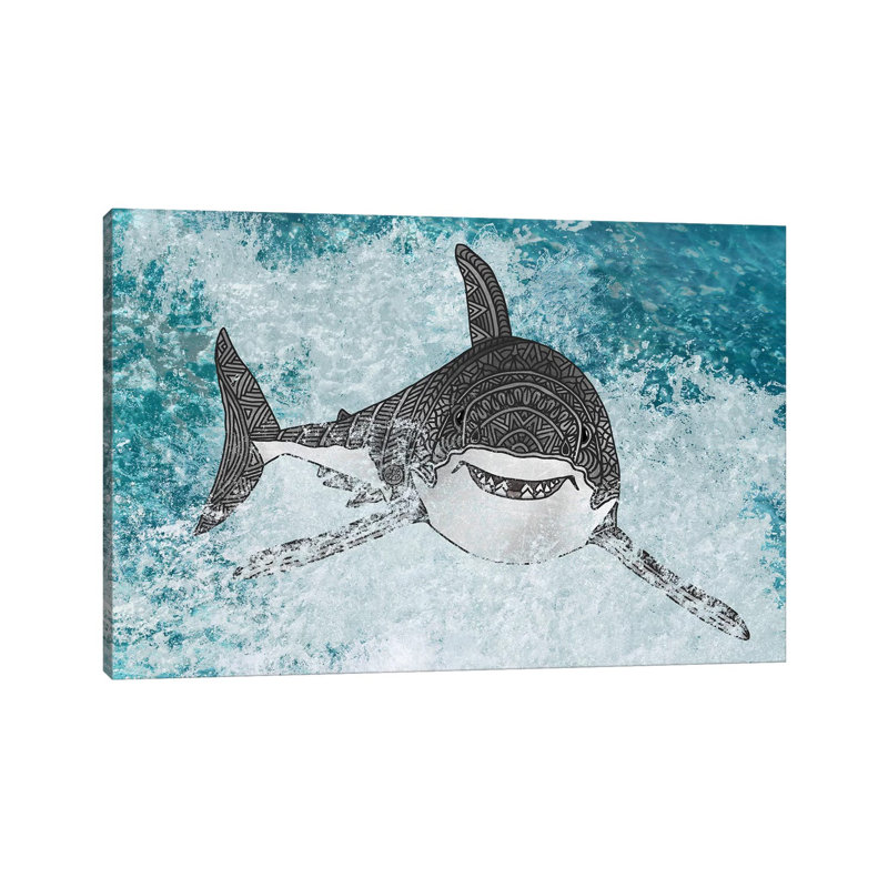 Shark by Angelika Parker - Wrapped Canvas Gallery-Wrapped Canvas Giclée, 66.04 cm H x 45.72 cm W