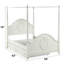 Lit double Aliasa avec moulure ovale ivoire