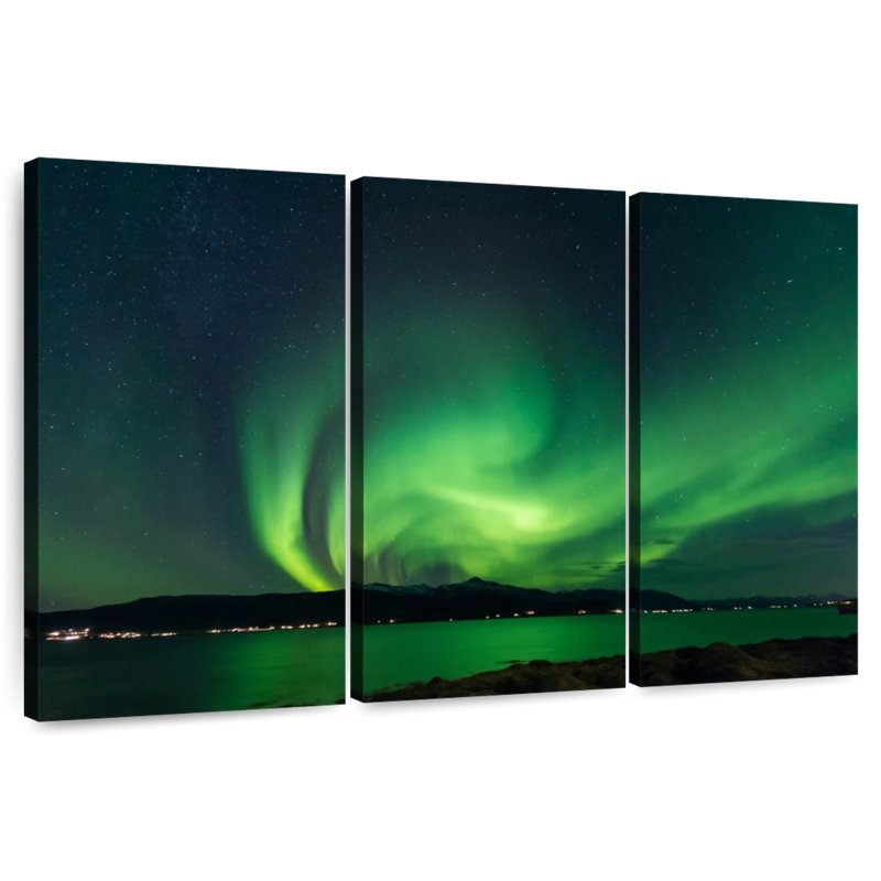 Alvord Svalbard Northern Lights, H 28 po x l 45 po
