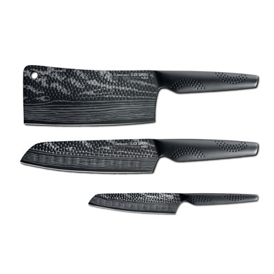 Cuisine::pro® iD3® BLACK SAMURAI  Ultimate Knife Set Of 3