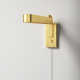 Vernie Single Light Steel Dimmable LED Swing Arm Sconce
