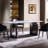 Rectangular Marble & Sintered Stone Dining Table with Double Pedestals-44161493