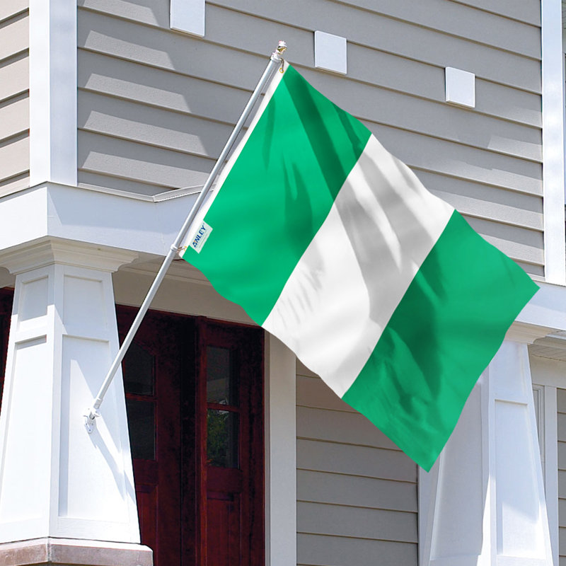 Drapeau nigérian 36 po x 60 po Polyester
