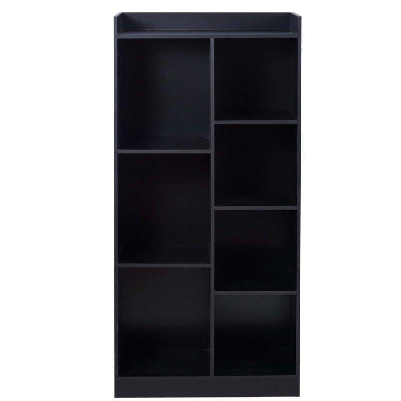 Schenectady 128 cm H x 62.5 cm W Cube Bookcase, Black