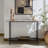 Macklyn Oval Marble Top Console Table