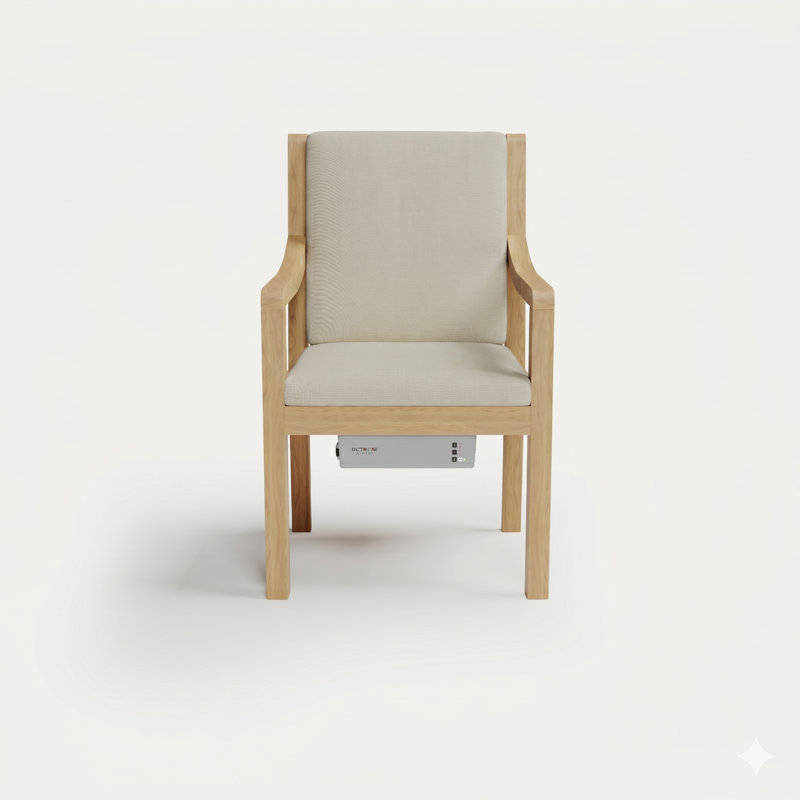 Solerno Heated Dining Armchair — Dove, Bisque