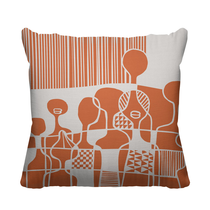 Housse de coussin et insert Ori Oudtoor, L 19 po x H 19 po, Corail