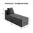 Boneless 26.7" Velvet Modular Cloud Sectional Sofa-1404652099
