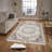Stylish Woven Carpet, 4 x 6 Feet, 100% Polyester | Antibacterial, 3D Digital Printing, Non-Slip PVC Felt Dot Underside | Machine Washable, 0.4 in Pile Height, Perfect for Living Room & Bedroom Decor-269354202