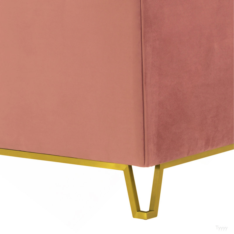 Fauteuil d'appoint rembourré Wynnora Blush