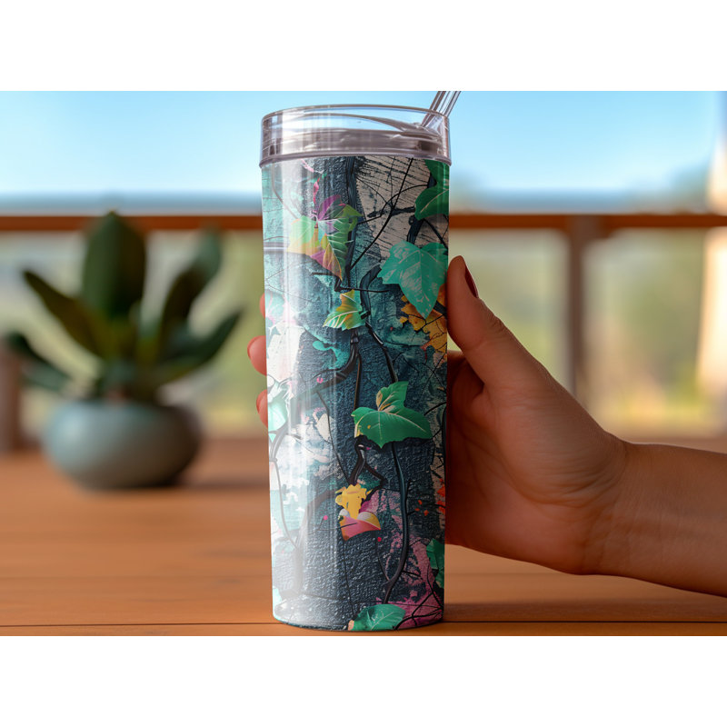 Choose Handmade Tumblers 591 mL Vacuum Insulated Stainless Steel (18/8) Travel Tumbler with Straw