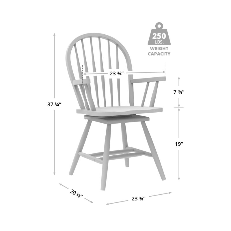 Windsor Chair w/ Swivel (armed)
