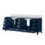 Meuble-lavabo double avec comptoir Carrara-110903926