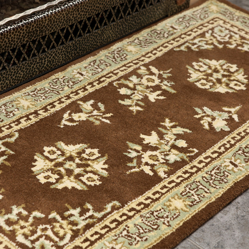 Tapis en laine Rupesh Hearth, H 26 po x l 56 po x P 0,5 po