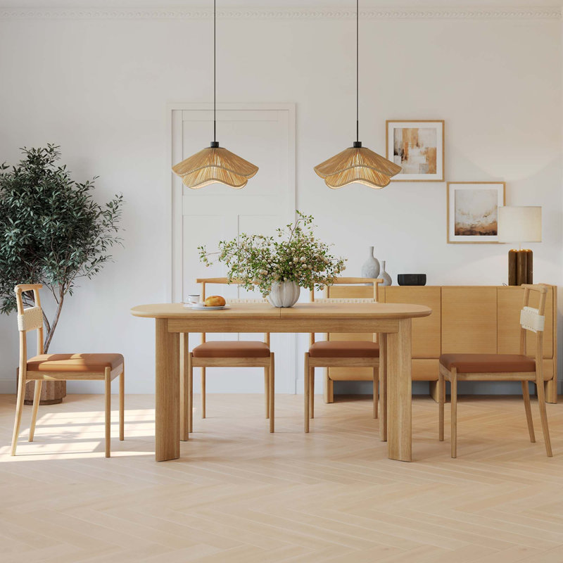Beret 63"-79" Oval Extendable Dining Table