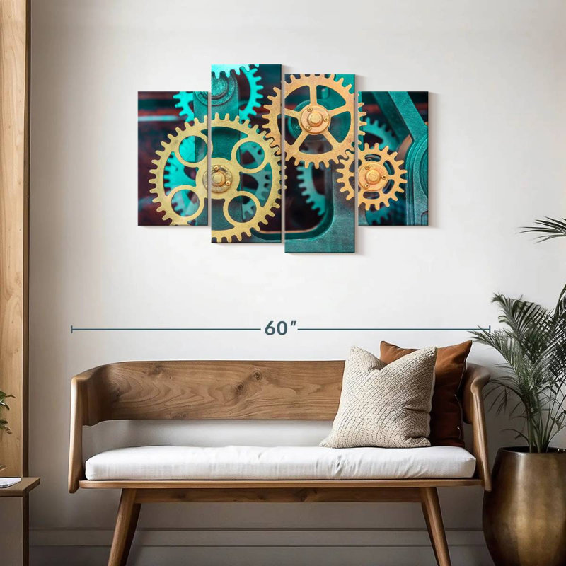 Horloge, H 27 po x l 43 po