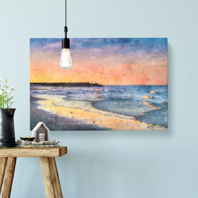 Fishing In Cape Cod Painting - Wrapped Canvas