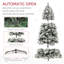 Arbre de Noël articulé artificiel pré-éclairé avec lumières claires et base en métal-1319987413