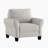 Emilio 37" Modern & Contemporary Accent Chair with Chenille Fabric Upholstery, Exposed Feet, Foam over Pocket Coils-1259713463
