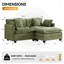 Canapé modulaire rembourré en chenille avec repose-pieds Chenille-951912477-963855008
