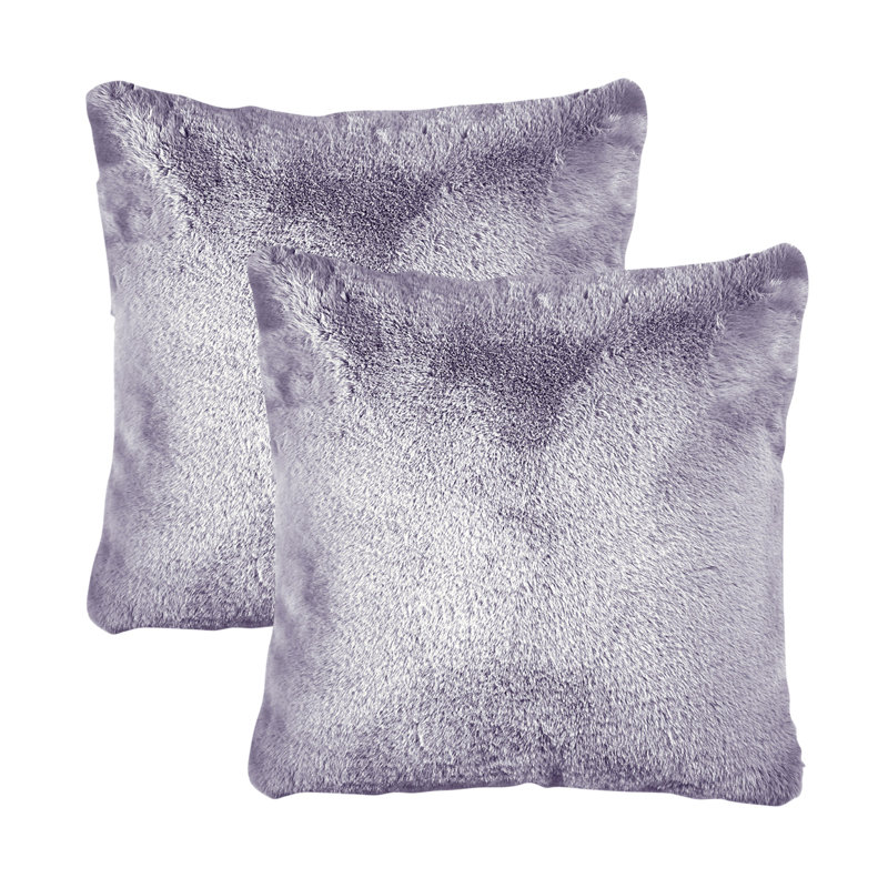 Hopps Square Pillow Cover & Insert, Platinum