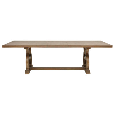 Fremont Brown Trestle Rectangular Dining Table