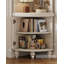 Armoire de coin en bois massif de style américain