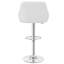 Ensemble de 4 tabourets de bar Aryelle, tabourets réglables à hauteur de comptoir avec dossier et accoudoirs, chaises de bar pivotantes modernes avec repose-pieds, tabourets de cuisine en polyuréthane revêtus d'îlot de cuisine, blanc-1058920762-1062141149
