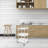 3 Tier Rolling Storage Utility Cart Heavy Duty Craft Cart with Wheels Handle White Furniture Office