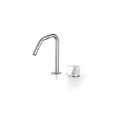 Acquaco Linki Marble Deck Mount Two-Hole Single Handle Bathroom Lavatory Faucet with 6-5/8'' Spout Reach