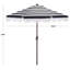 Parasol à manivelle 9 pi Lucerna-2037175903