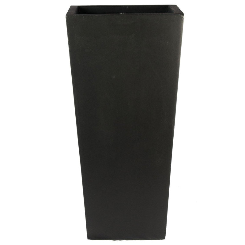 Plant Pot, 50.5cm H x 24.5cm W x 24.5cm D, Black