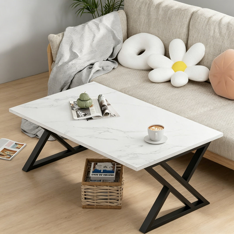 Coffee Table, White, White, White