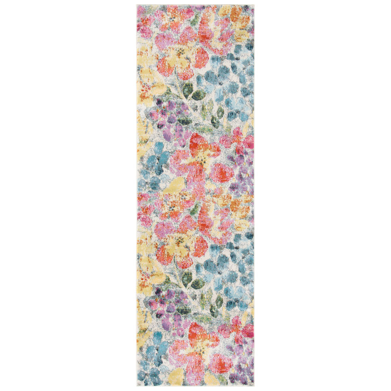 Maeser 300 Performance Floral Rug, Runner 2'2" x 11'