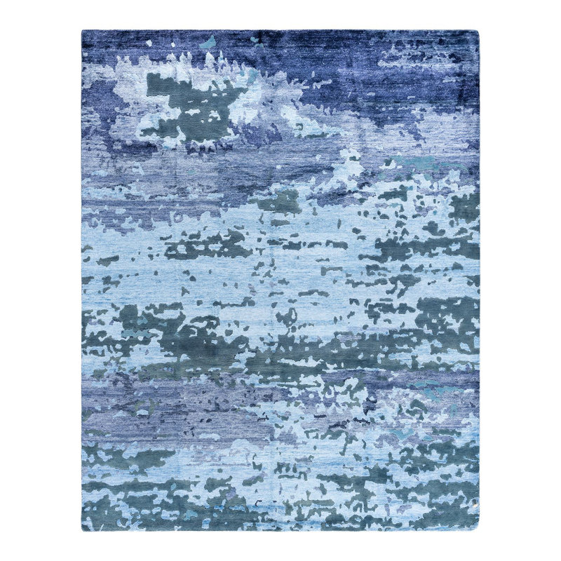 Overdyed One-of-a-Kind Rectangle 8'2" X 10'2" Hand Knotted Area Rug