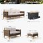 All Weather Wicker/Rattan 9 - Person Seating Group with Cushions-1957413852-2012196413