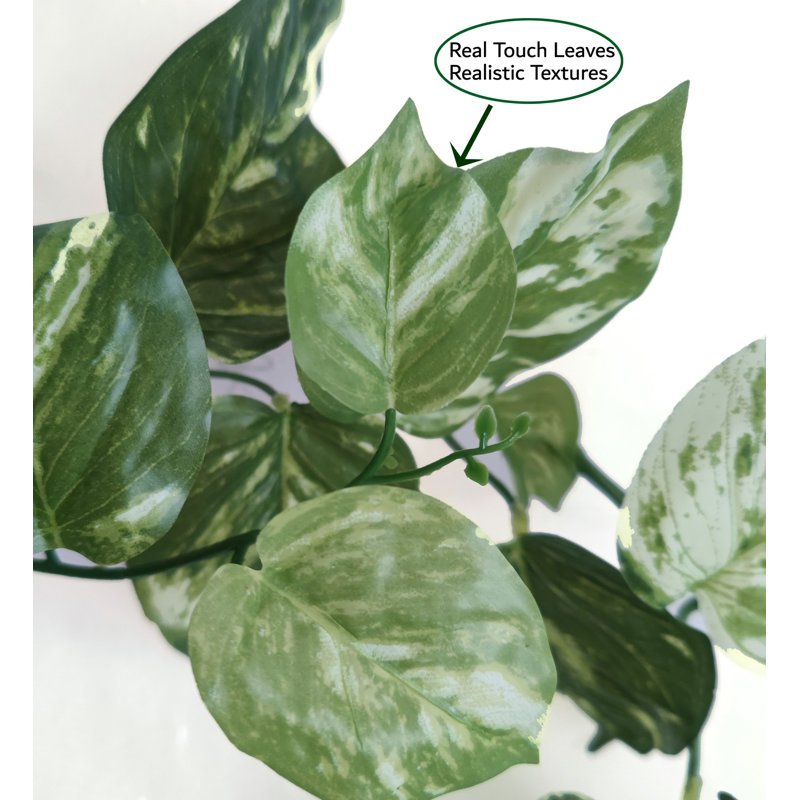 66" Real Touch Marble Pothos Garland