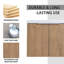 Armoire de salle de bain avec lavabo et portes à fermeture douce pour petite salle de bain, armoire d'appoint-825917800-825917801