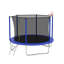 Trampoline 10 pi pour enfants, panier de basketball et échelle, trampoline pour enfants avec enceinte sécuritaire, assemblage rapide pour le plaisir dans la cour, approuvé ASTM-129516968
