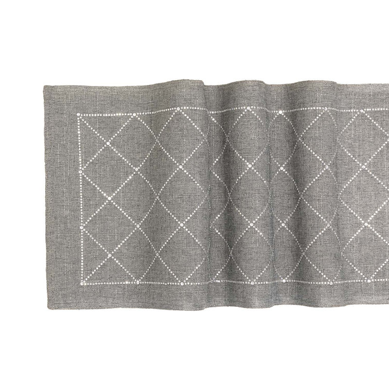 Table Runner, 72" x 13", Gray