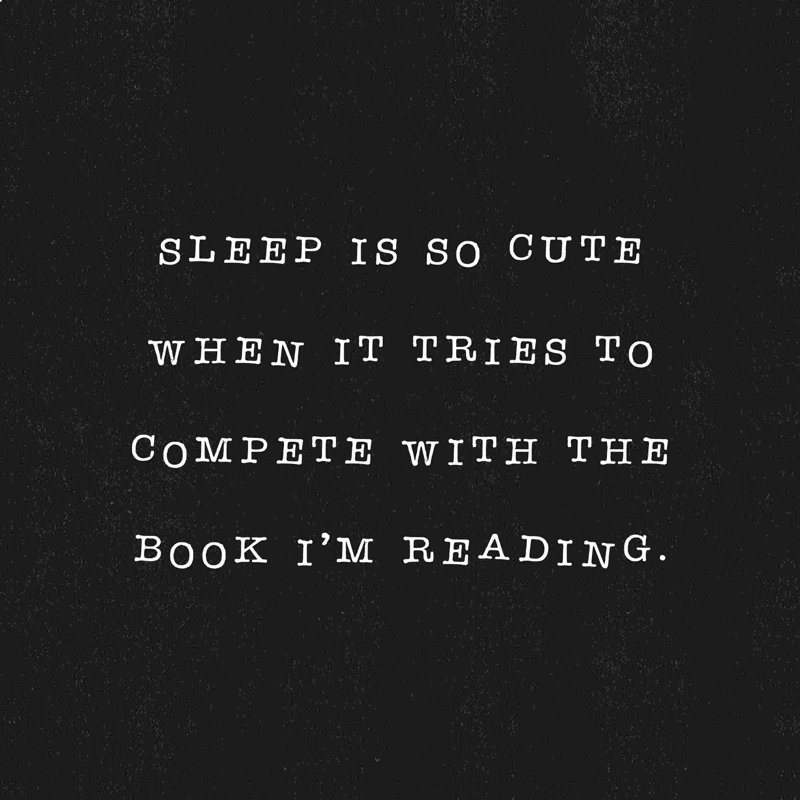 «Sleep is So Cute», art textuel sur toile tendue, H 12 po x l 12 po