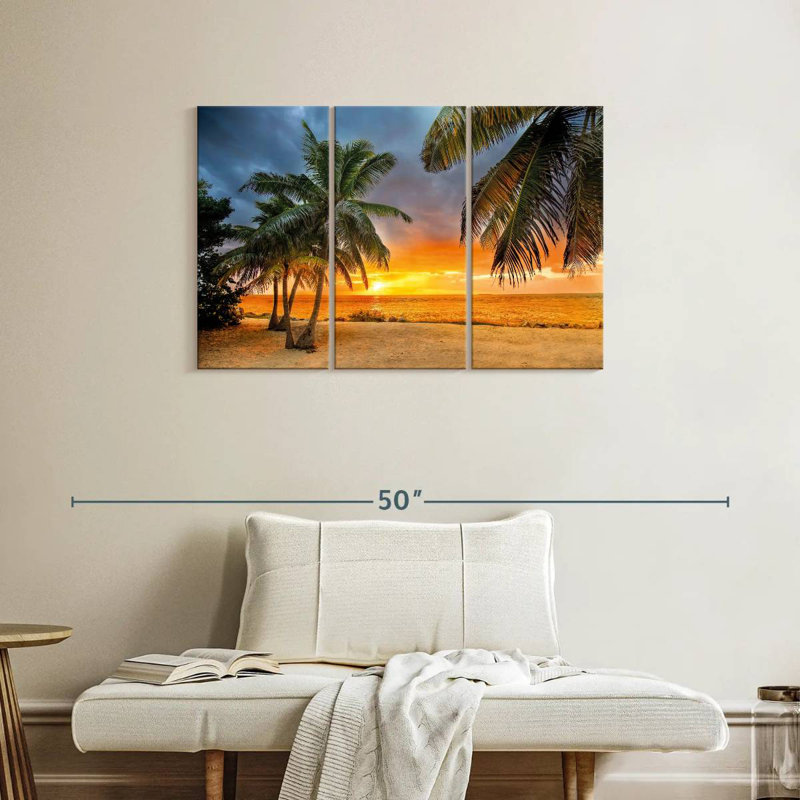 Coucher de soleil Key Key Tropical Gillard, H 24 po x l 38 po