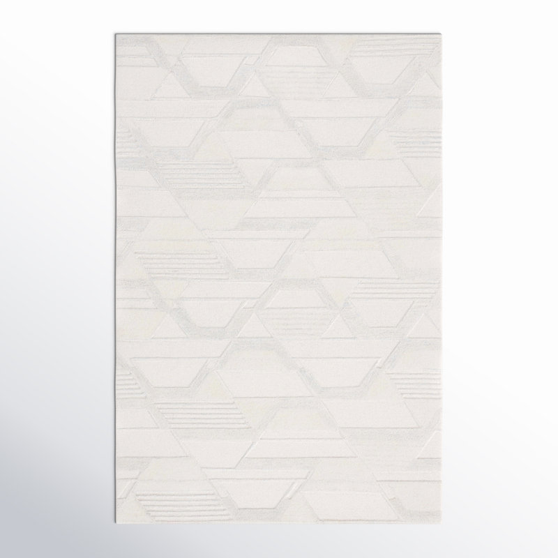Kyrie Hand Tufted Abstract Indoor Rug, Rectangle 4' x 6'