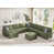 Tissu vert olive