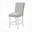 Chaise d'appoint capitonnée en velours gris