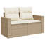 237.5cm Wide Patio Sofa with Cushions