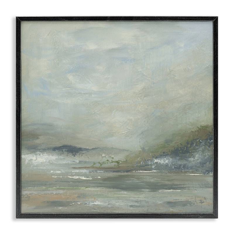 «Soft Earth Hidden Horizon», estampe numérique, design par Kristen Dalpiaz, Giclée encadrée noir minuit, H 12 po x l 12 po